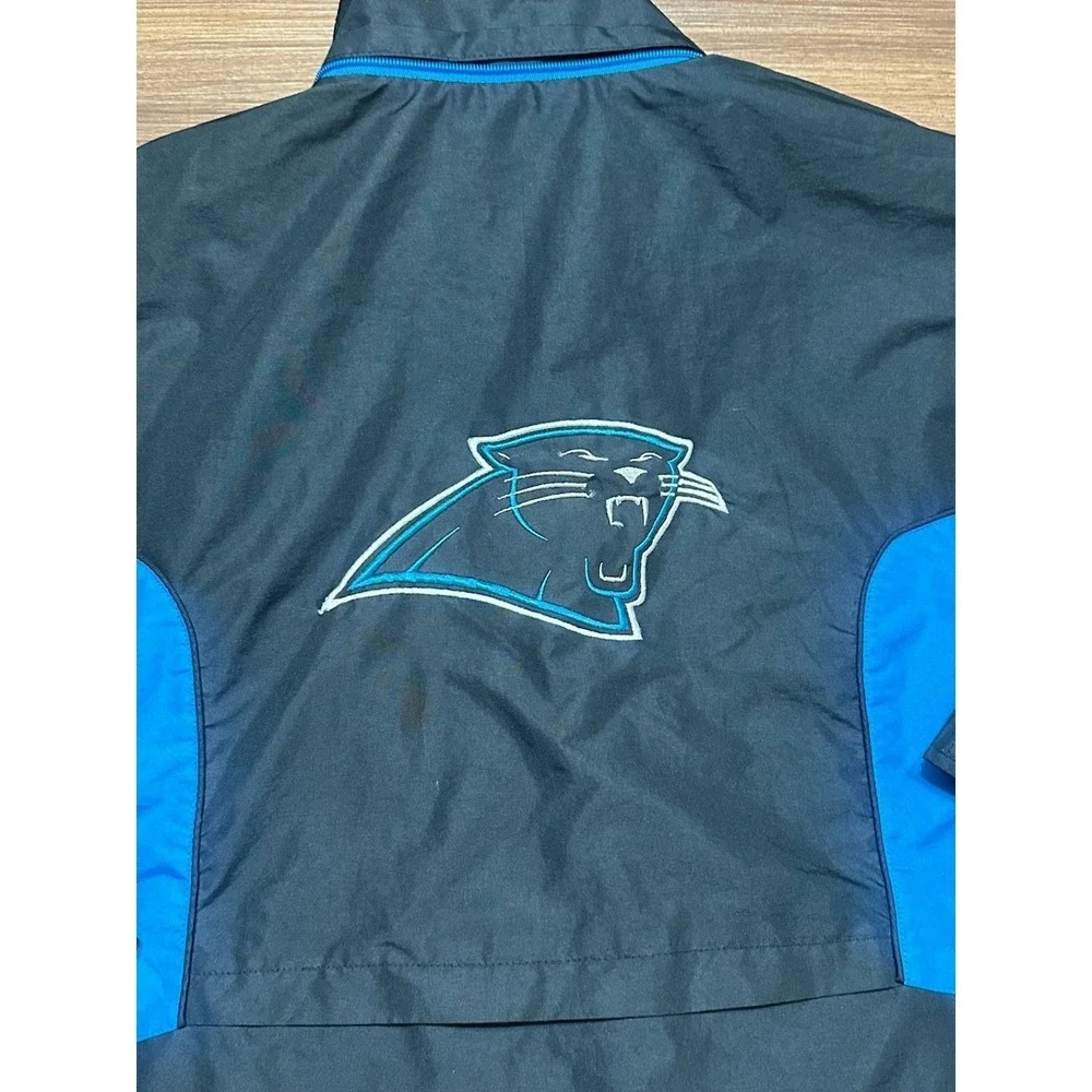 Reebok NFL Carolina Panthers Full-Zip Soft Shell Windbreaker Jacket KIDS Sz XL